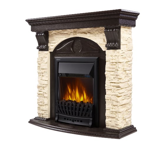 Портал Firelight Torre Classic камень слоновая кость, шпон венге НС-1143553