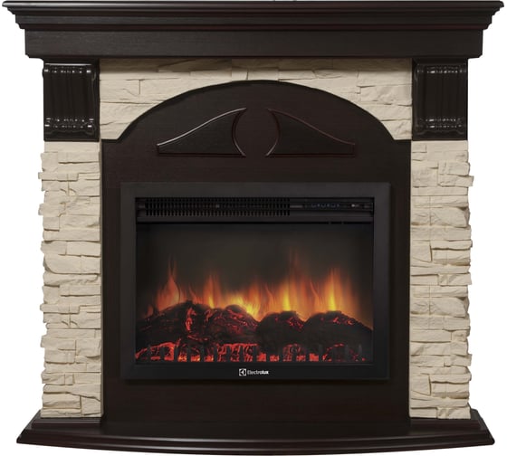 Угловой портал Firelight Torre 30U камень слоновая кость НС-1223465