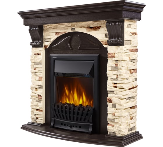 Портал Firelight Torre Classic камень сланец натуральный, шпон венге НС-1143552