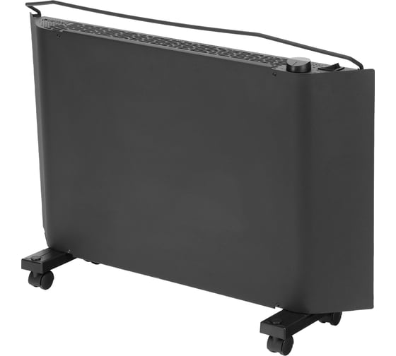 Конвектор электрический Denzel XCE-1500B, 230 В, 1500 Вт, черный, сушилка, колеса, Х-элемент 98128