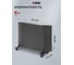 Конвектор электрический Denzel XCE-1500B, 230 В, 1500 Вт, черный, сушилка, колеса, Х-элемент 98128 12