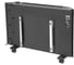 Конвектор электрический Denzel XCE-1500B, 230 В, 1500 Вт, черный, сушилка, колеса, Х-элемент 98128 39