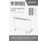 Конвектор электрический Denzel XCE-1500B, 230 В, 1500 Вт, черный, сушилка, колеса, Х-элемент 98128 42
