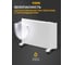 Конвектор электрический Denzel XCE-1500, 230 В, 1500 Вт, белый, сушилка, колеса, Х-элемент 98131 6
