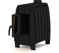 Отопительная печь ПЕЧЬМАСТЕР МАСТЕР 100 со стеклянной дверцей POMA-100GL