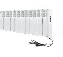 Радиатор отопления электрический Normand 350 12 секций, белый, с электронным терморегулятором 133-699