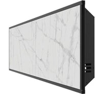 Отопительная панель STOUT WHITE STONE SCT 120x30, белый гранит/черный корпус SCT-00WB-012030 RG0093A6SUV9UR