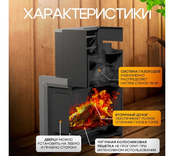 Банная печь ПЕЧЬМАСТЕР ПАРОПРОФИ PBPP-18