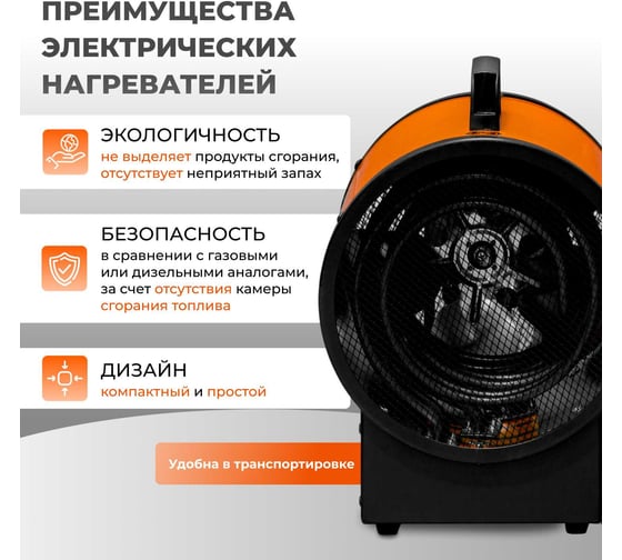 Нагреватель воздуха ECOTERM электрический EHR-05/3G ET3722-5