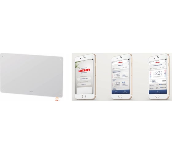 Конвектор BEHA с передней стеклянной панелью PGV 10 Wi-Fi 810100