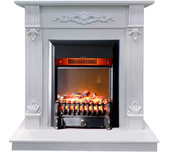Каминокомплект InterFlame Мальта разборный Фобос Bl Fobos Bl белый