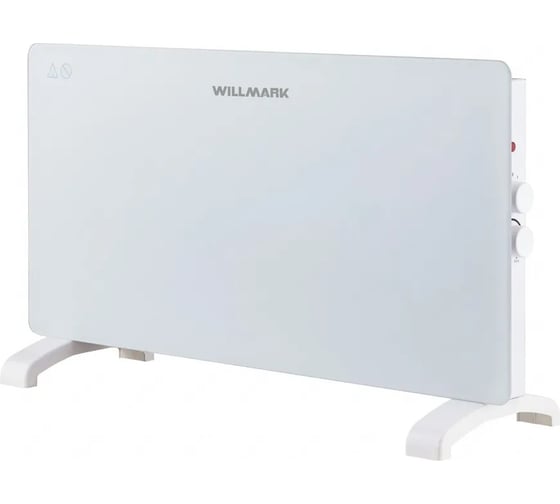 Конвектор Willmark WCH-2000GW стекл.панель, 2000Вт, 2 реж., термостат, белый 3000111