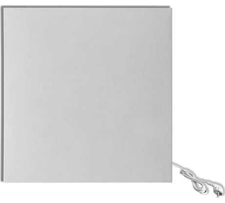 Карбоновый обогреватель ЛУЧ 300Вт/0,59x0,59 вывод вилка, цвет белый