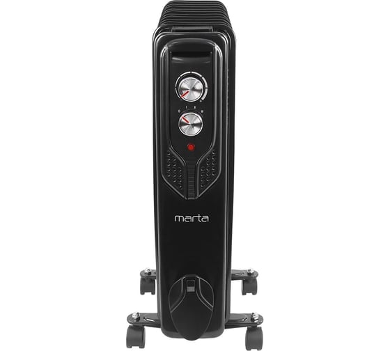 Масляный обогреватель MARTA MT-OH2429D черный жемчуг 41161