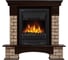 Портал Firelight Forte Wood Classic, камень коричневый, шпон темный дуб НС-1292149 1