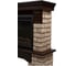 Портал Firelight Forte Wood 25, камень коричневый, шпон темный дуб НС-1292158 3