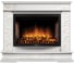 Портал Firelight Scala 25 камень сланец скалистый белый, шпон белый дуб НС-1284543 1