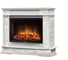 Портал Firelight Scala 25 камень сланец скалистый белый, шпон белый дуб НС-1284543 2