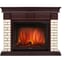 Угловой портал Firelight Bricks 25U, камень бежевый, шпон темный дуб НС-1268945 1
