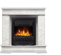 Портал Firelight Scala Classic, камень сланец скалистый белый, шпон белый дуб НС-1284540