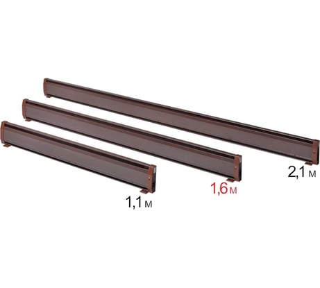 Электрический плинтусный обогреватель Mr.Tektum Smart 1,6м 675Вт коричневый AG-SMART16-BR