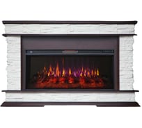 Каминокомплект InterFlame Памир кам. беж. Ареал Freespace 40 Freespace40 темный дуб