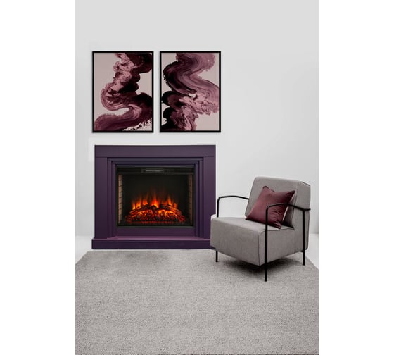 Каминокомплект RealFlame BRADLEY 26 PLUM + EPSILON 26 SIR 9913659