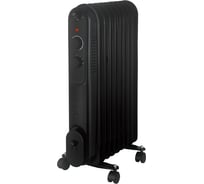 Масляный радиатор Damento RO- 9В, 2000 Вт, регулируемый термостат, 3 реж.мощности , черный (1/36) 022967