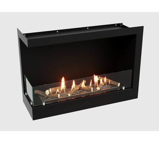 Встроенный угловой биокамин Lux Fire, 690 S, левый угол, ВБКУ-690SL