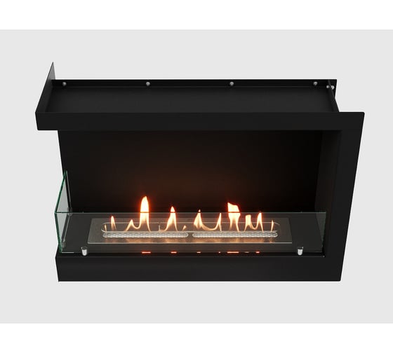 Встроенный угловой биокамин Lux Fire, 690 S, левый угол, ВБКУ-690SL