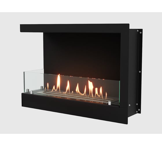 Встроенный угловой биокамин Lux Fire, 690 S, левый угол, ВБКУ-690SL
