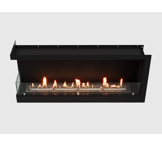 Встроенный угловой биокамин Lux Fire, 1090 S, левый угол, ВБКУ-1090SL