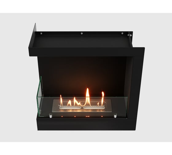 Встроенный угловой биокамин Lux Fire, 490 S, левый угол ВБКУ-490SL
