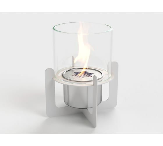 Биокамин Lux Fire настольный, Омега , белый, КН-008S-08Б 1
