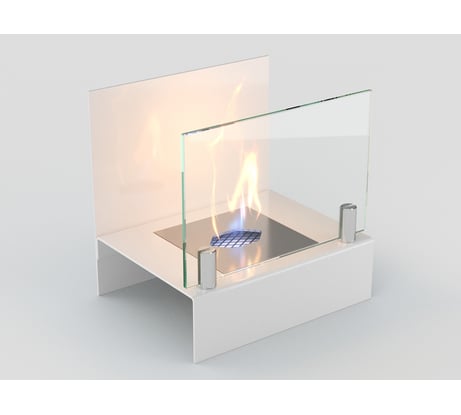 Настольный биокамин Lux Fire, Афиша S, белый, КН-0017S-11Б