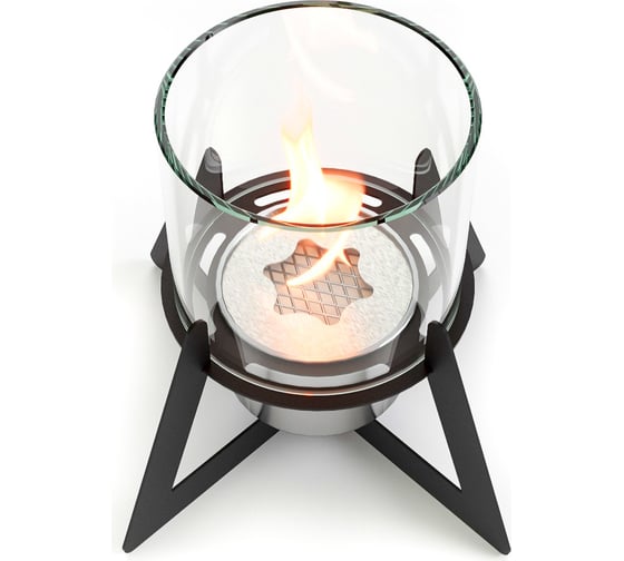 Настольный биокамин Lux Fire, Альфа, черный, КН-008S-082Ч