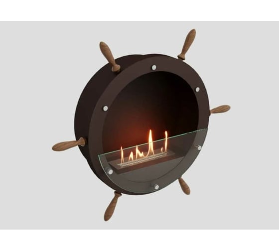 Биокамин Lux Fire Капитан 500 Н XS, коричневый, БКС-К500XS-01