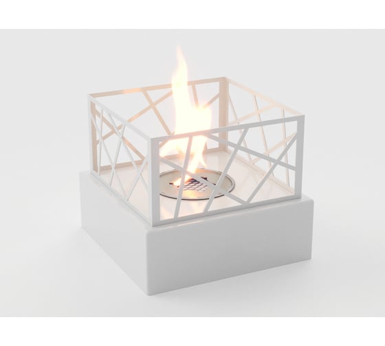 Настольный биокамин Lux Fire Пикник S, белый, КН-0017S-12Б
