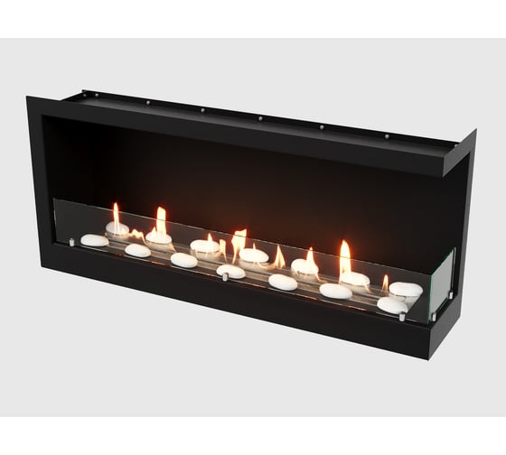 Встроенный угловой биокамин Lux Fire 1090 S, правый угол 1090SR ВБКУ-1090SR 1