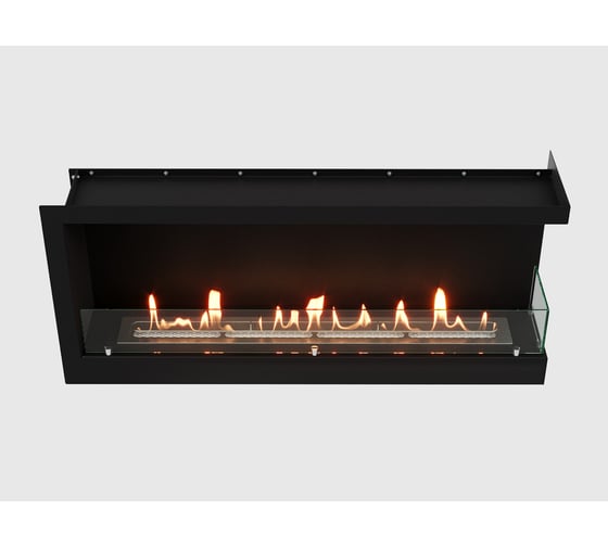 Встроенный угловой биокамин Lux Fire 1090 S, правый угол 1090SR ВБКУ-1090SR