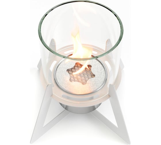 Настольный биокамин Lux Fire Альфа, белый, КН-008S-082Б