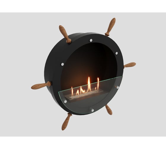 Биокамин Lux Fire Капитан 500 Н XS, черный, БК-К500XS