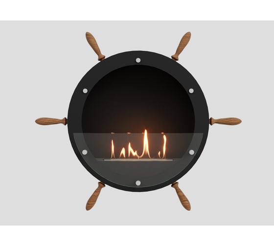 Биокамин Lux Fire Капитан 500 Н XS, черный, БК-К500XS