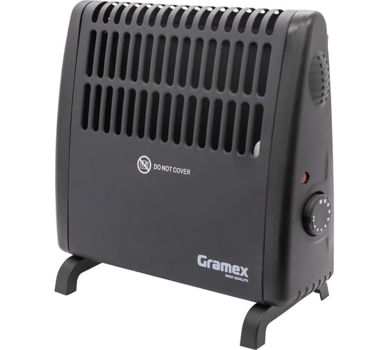 Конвектор электрический Gramex GR-450В нагрев. эл. игольчатый, мощность 450Вт черный 022963 1