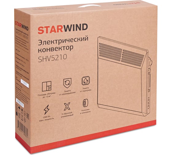 Конвектор Starwind SHV5210 1000Вт белый 1387137
