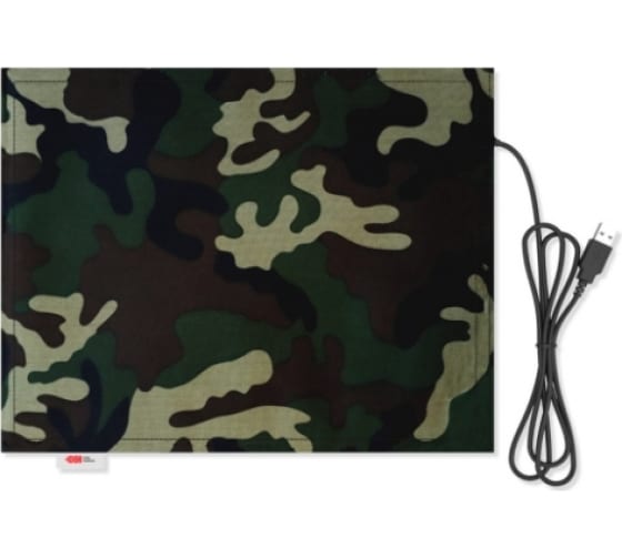 Коврик с подогревом Lappo USB, 32х26 см, цвет камуфляж 2232704 1