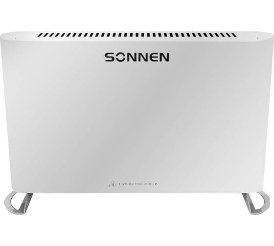 Обогреватель конвектор SONNEN ONYX-1000.1, 1000Вт, Х образный нагр. элемент, белый 457629