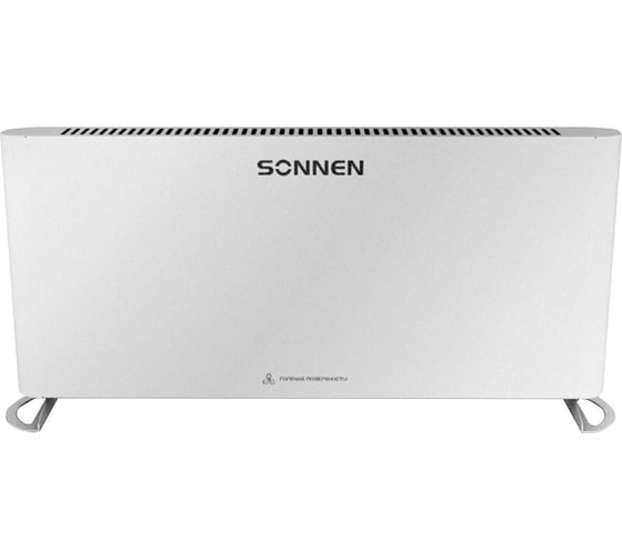 Обогреватель конвектор SONNEN ONYX-2000.1, 2000Вт, Х образный нагревательный элемент, белый 457630