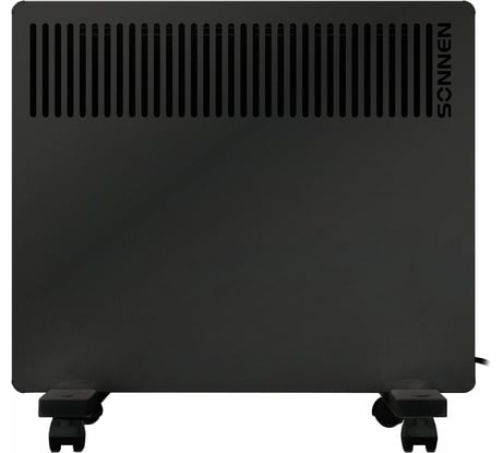 Обогреватель конвектор SONNEN TEPLO-10, 1000Вт, Х образный нагревательный элемент, черный 457627