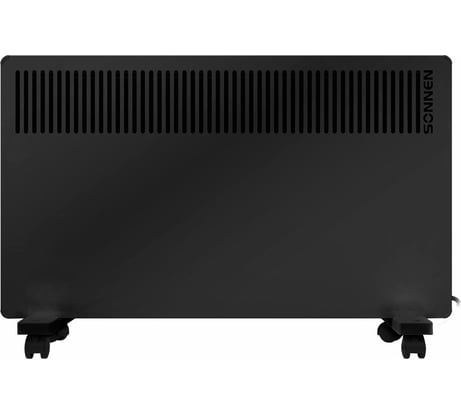 Обогреватель конвектор SONNEN TEPLO-15, 1500Вт, Х образный нагревательный элемент, черный 457628